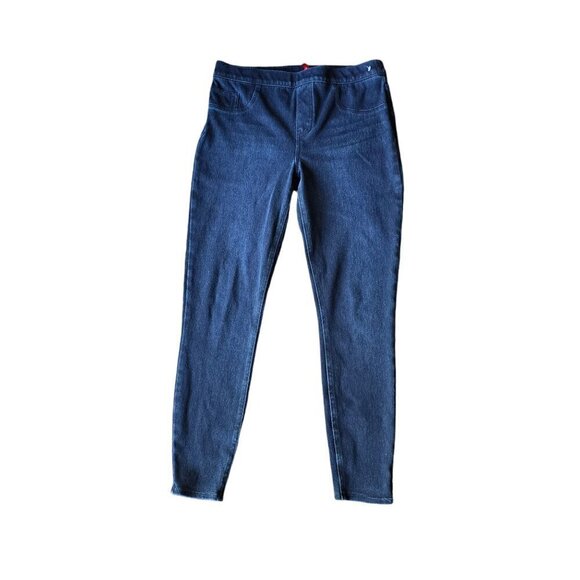 Spanx High Waisted Skinny women’s blue Jeans. size Large - Picture 1 of 8